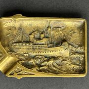 Antique bronze ashtray
