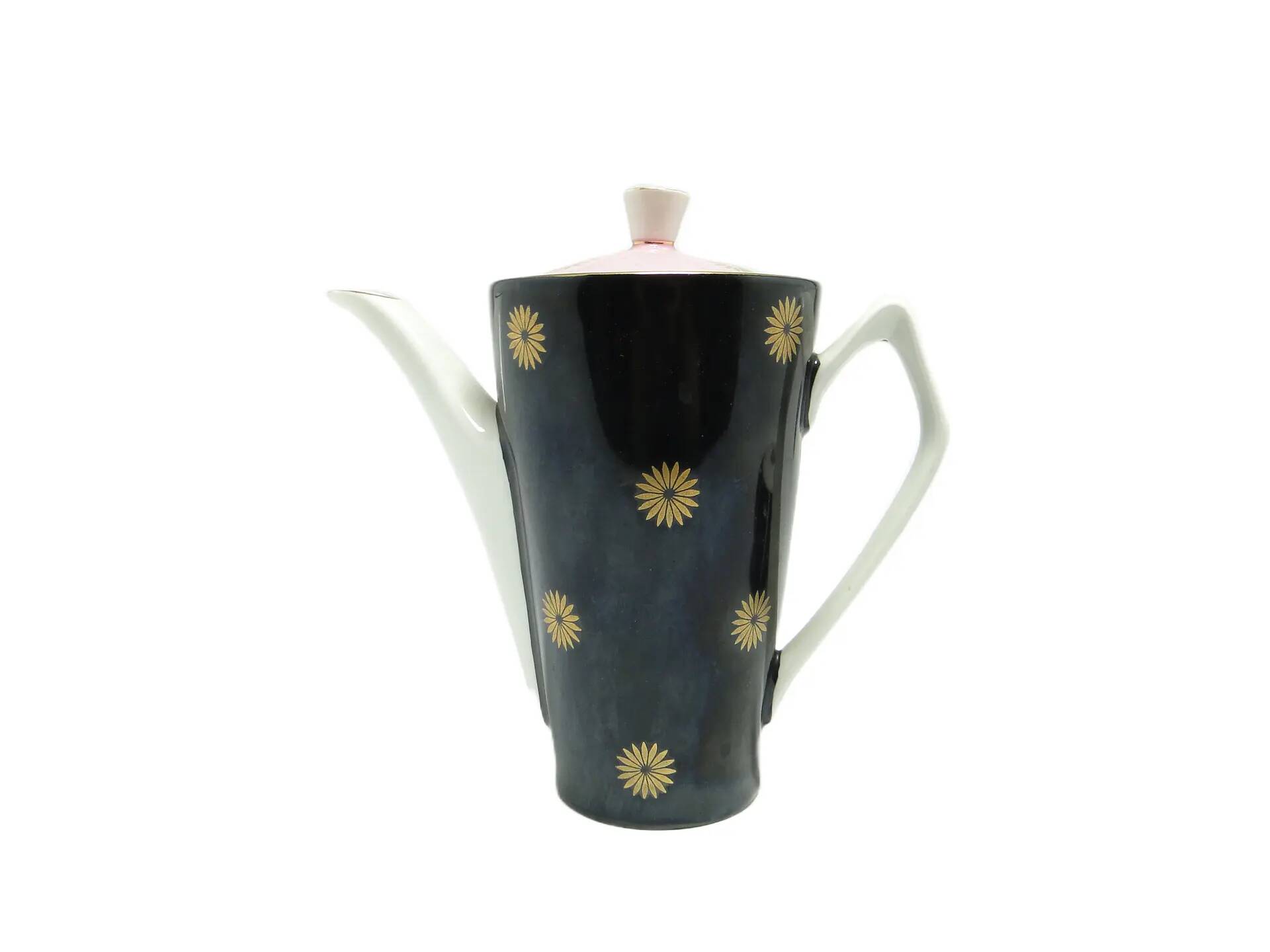 Mid-century modern coffee pot, porcelain, Chodzież, Poland, 1970s.