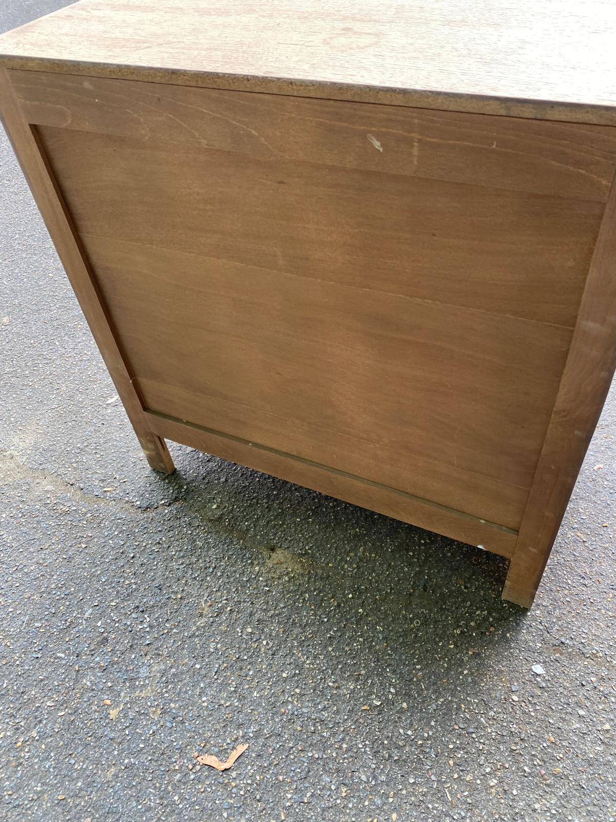 Vintage Bibus Louis XV commode renovated in oak from the 1950s.