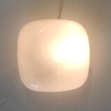 Opal glass wall lamp 60s/70s