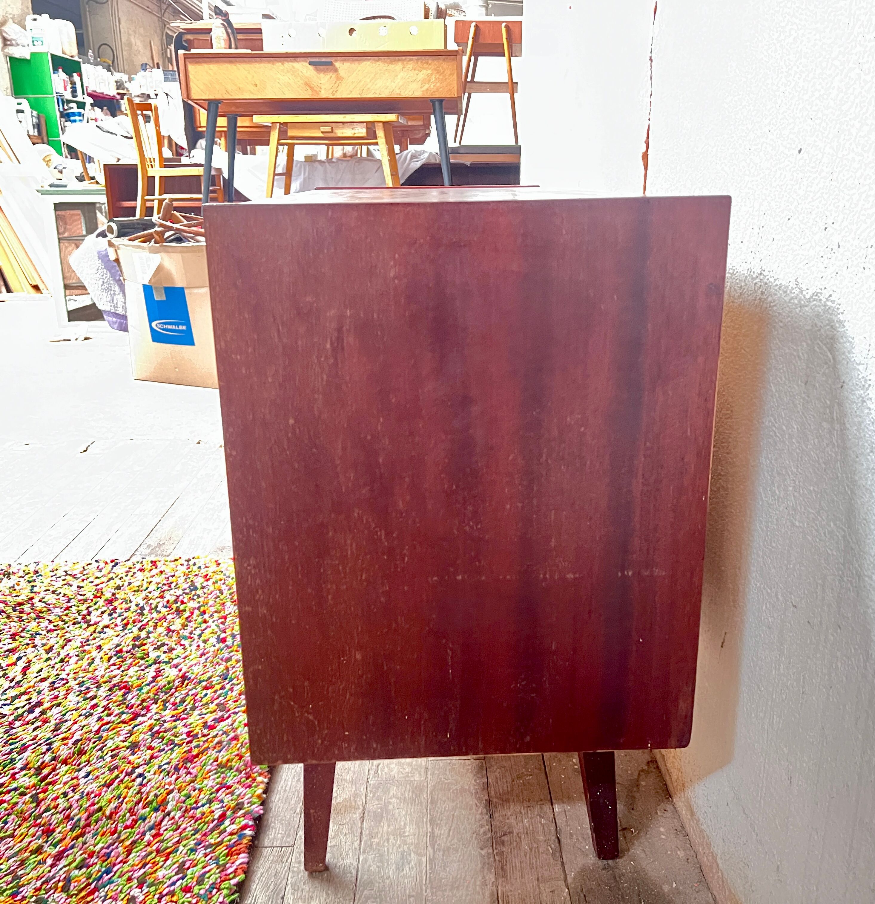 Vintage Scandinavian style sideboard with compass legs