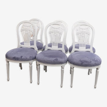 6 chaises Louis XVl