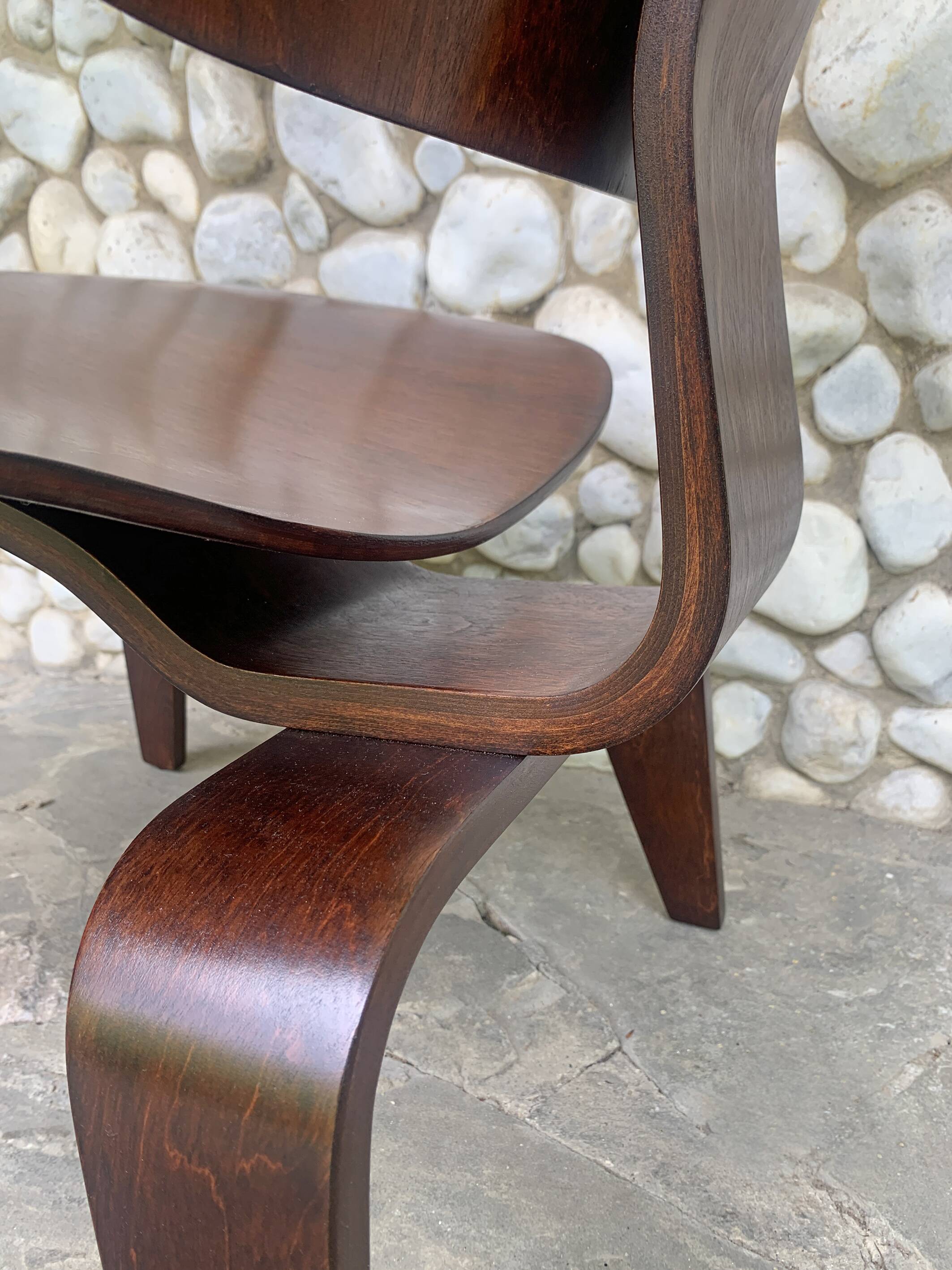 Fauteuil LCW Lounge Eames par Evans / Herman Miller 1950s