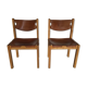 Paire de chaises par la Maison Regain années 60