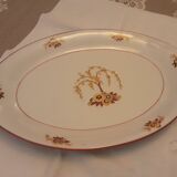 Plat ovale porcelaine limoges modele astral art deco