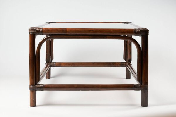 Table de salon en rotin