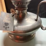Tin foot kerosene lamp