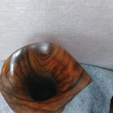 Sculptural olive wood pitcher from the 60s/70s