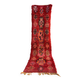 Moroccan carpet boujad red - 90 x 313 cm