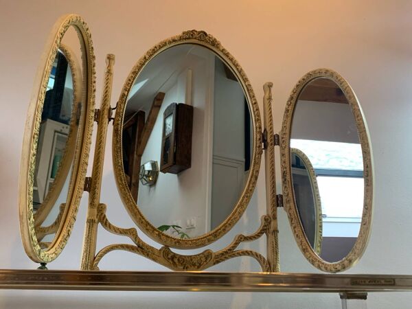 Miroir triptyque de coiffeuse