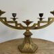 Paire de candélabres en bronze doré d'époque ART DECO