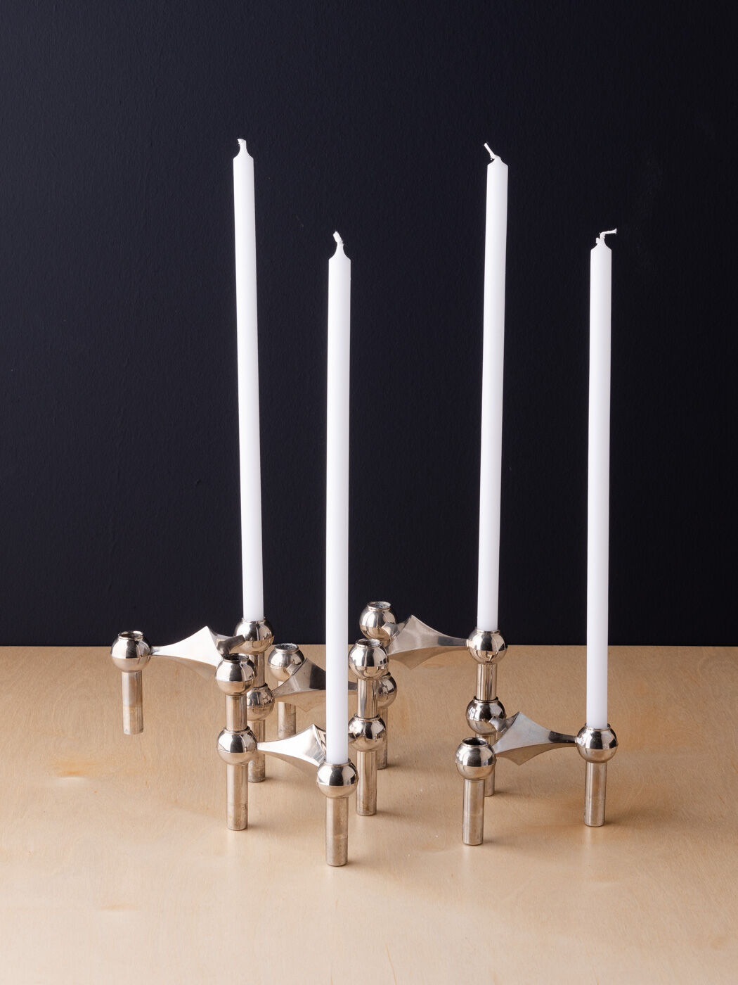 Stoff Nagel candle holders