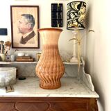 Brown glazed ceramic vase