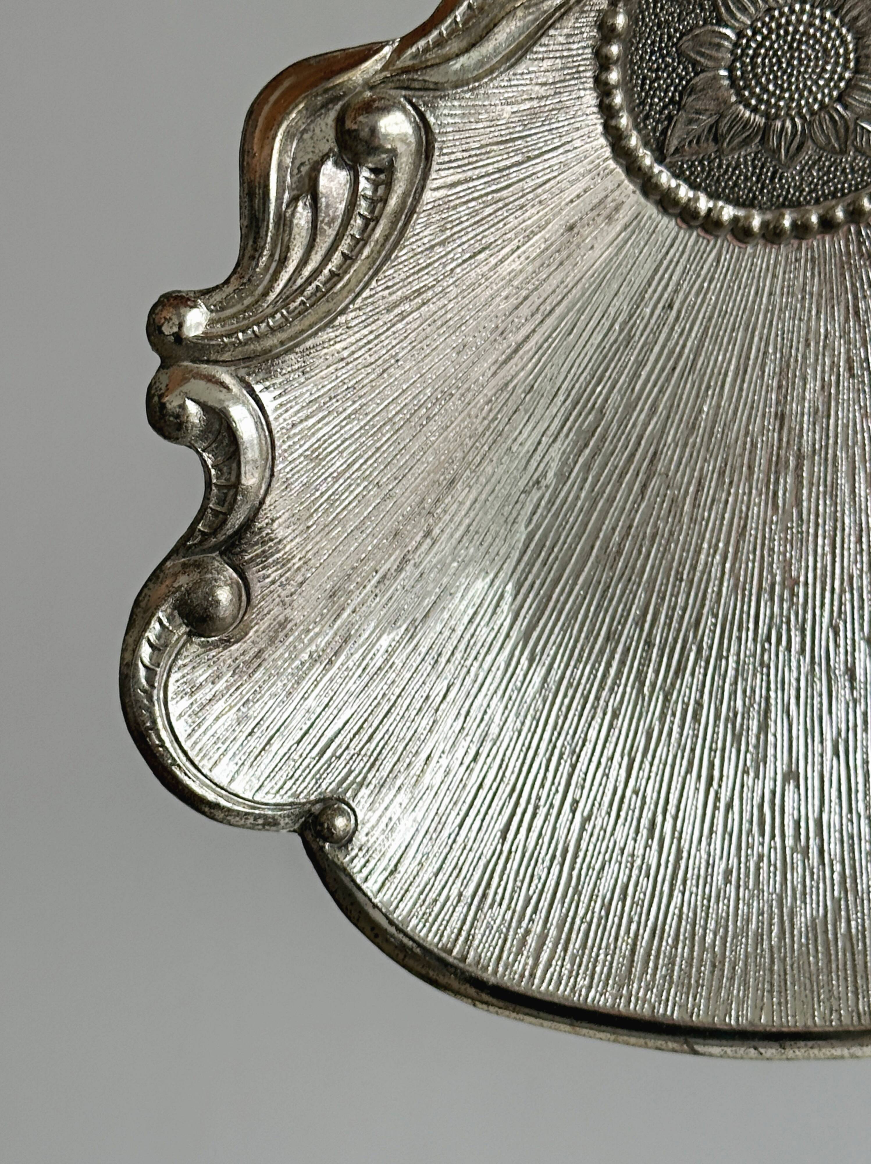 Decorative metal catchall tray