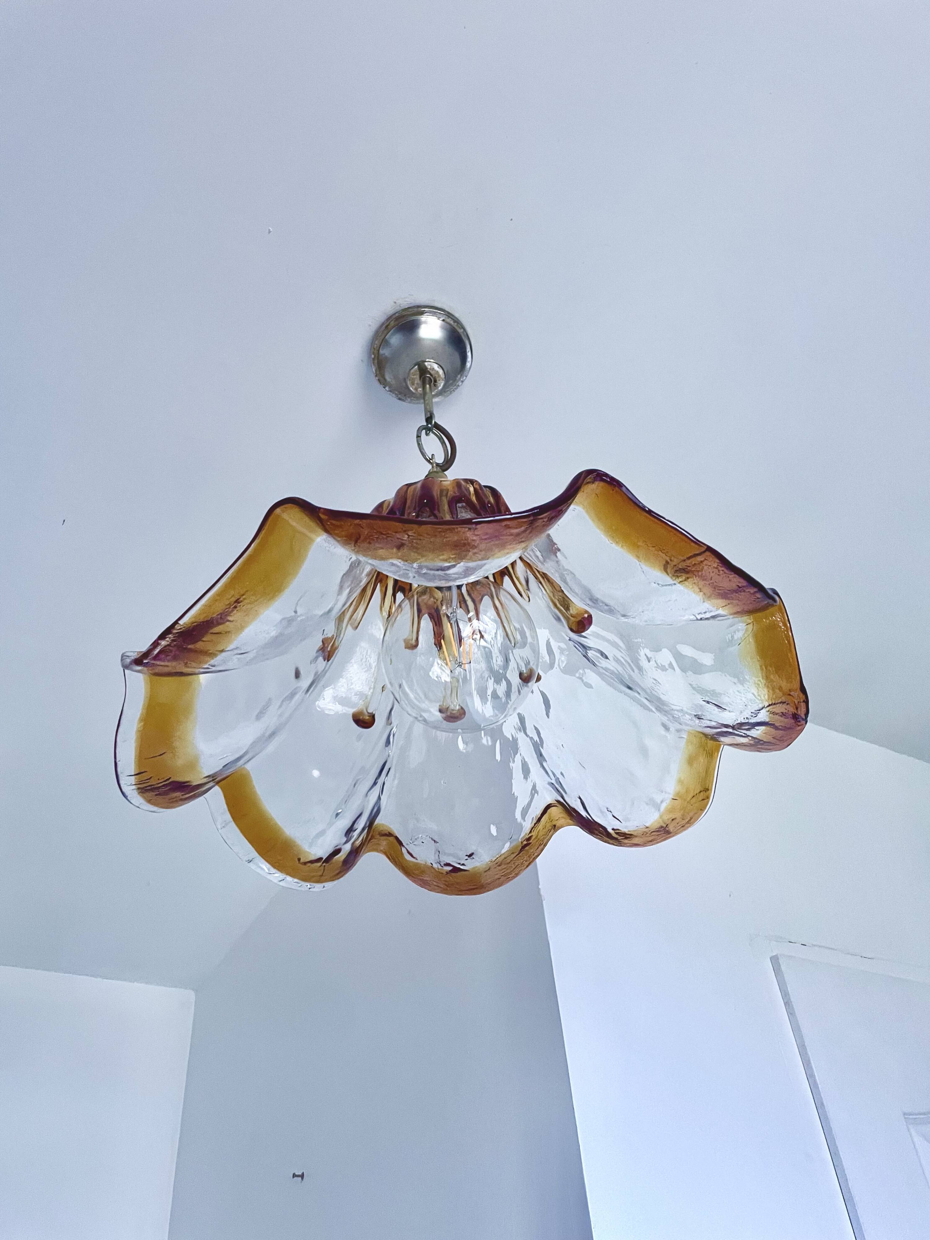 Murano glass pendant from the 1960s to 1970s.