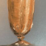 Signed painting Pastel terracotta "the terracotta jar" indigo paper