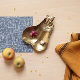 1960s gold-plated brass pear-shaped pocket emptier