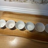 Set of gold patterned cups
