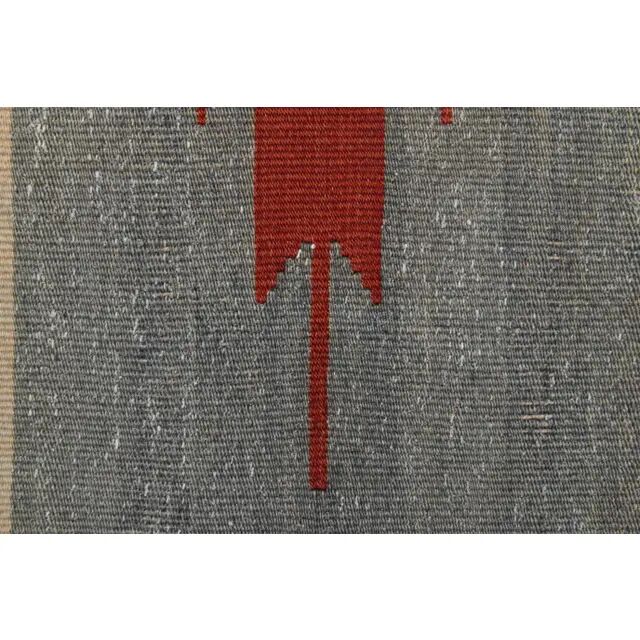 1970s Turkish Oushak Handmade Wool Cotton Red Runner Rug 73x261