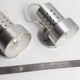 Pair of modernist wall lights in aluminum 1970