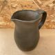 Antique vintage grey brown ceramic pitcher