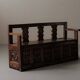 Carved solid wood bench-chest, 18th century
