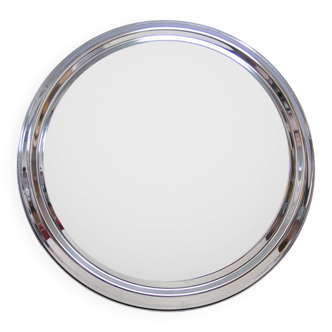 miroir rond chromé vintage