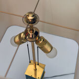 Broad hollywood regency table lamp, 1970s