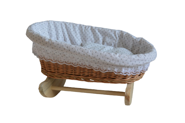 Wicker stroller and cradle