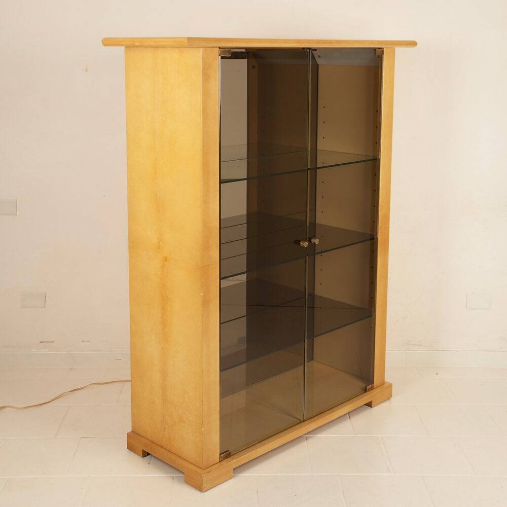 Parchment cabinet by Aldo Tura for Tura Milano