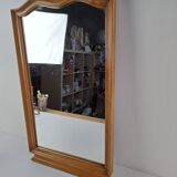 Mid-Century Walnut Mirror from 1960s Czechoslovakia, Organic Curved Frame