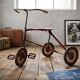 Tricycle enfant métal riveté 1920 • Style urbex
