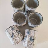 Set of 6 small vintage ceramic cups - Hygge & Lagom spirit