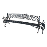 Art Nouveau iron bench