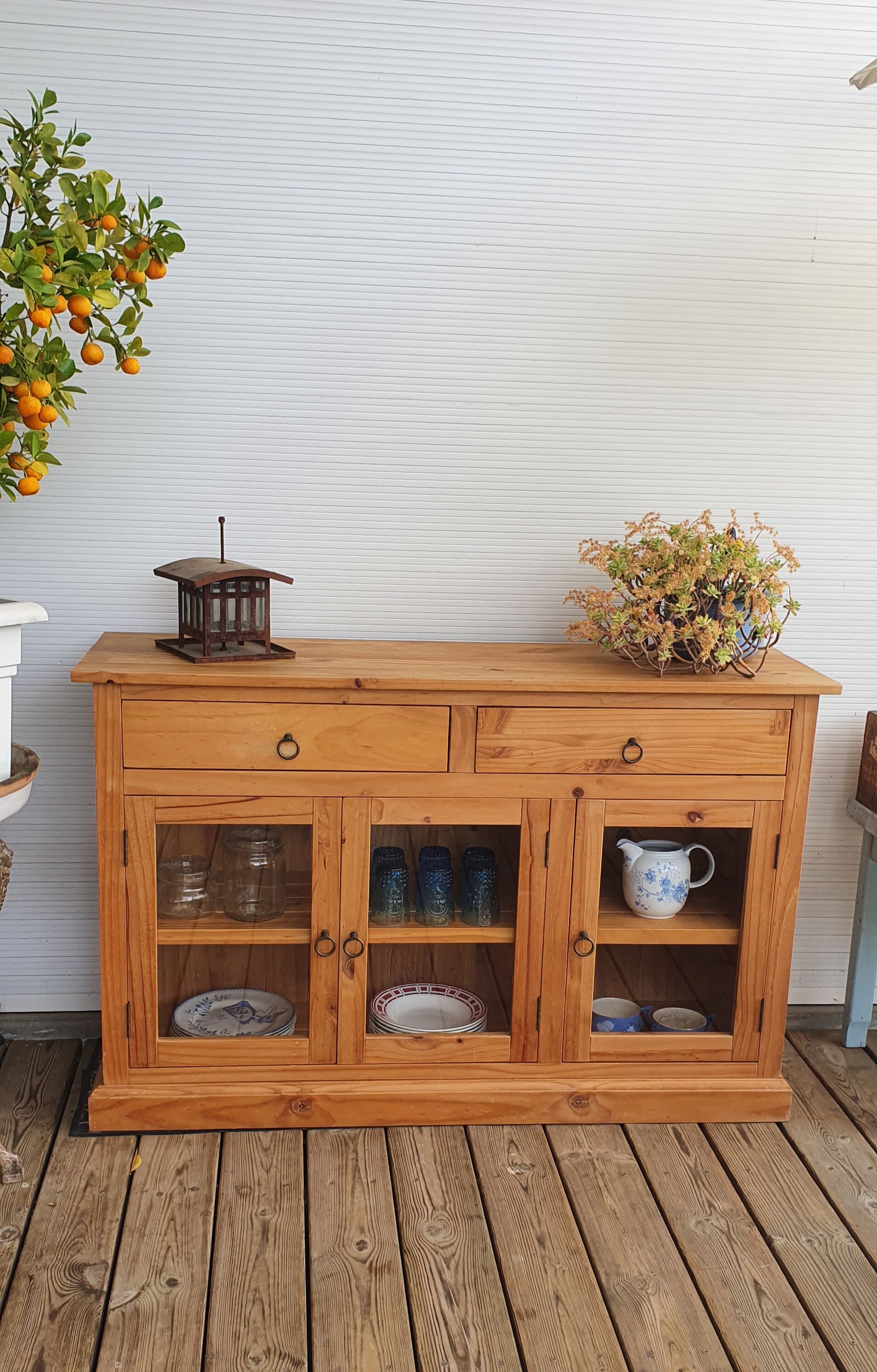 Low glazed sideboard