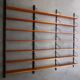 Vintage teak wall shelving system shelves by Poul Cadovius, 1960s