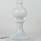 White Bishop chess lamp by Ivan Jakes, made of white glass, Czechoslovakia, 1970s.