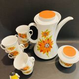 Teapot set & 8 cups 70s winterling schwarzenback bavaria germany-retro-kitchen -vintage