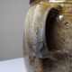 Ancient stoneware pot from Puisaye with two handles, late 19th to early 20th century.