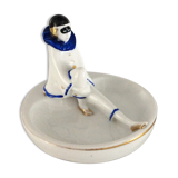Empty vintage pocket Pierrot porcelain