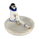 Empty vintage pocket Pierrot porcelain