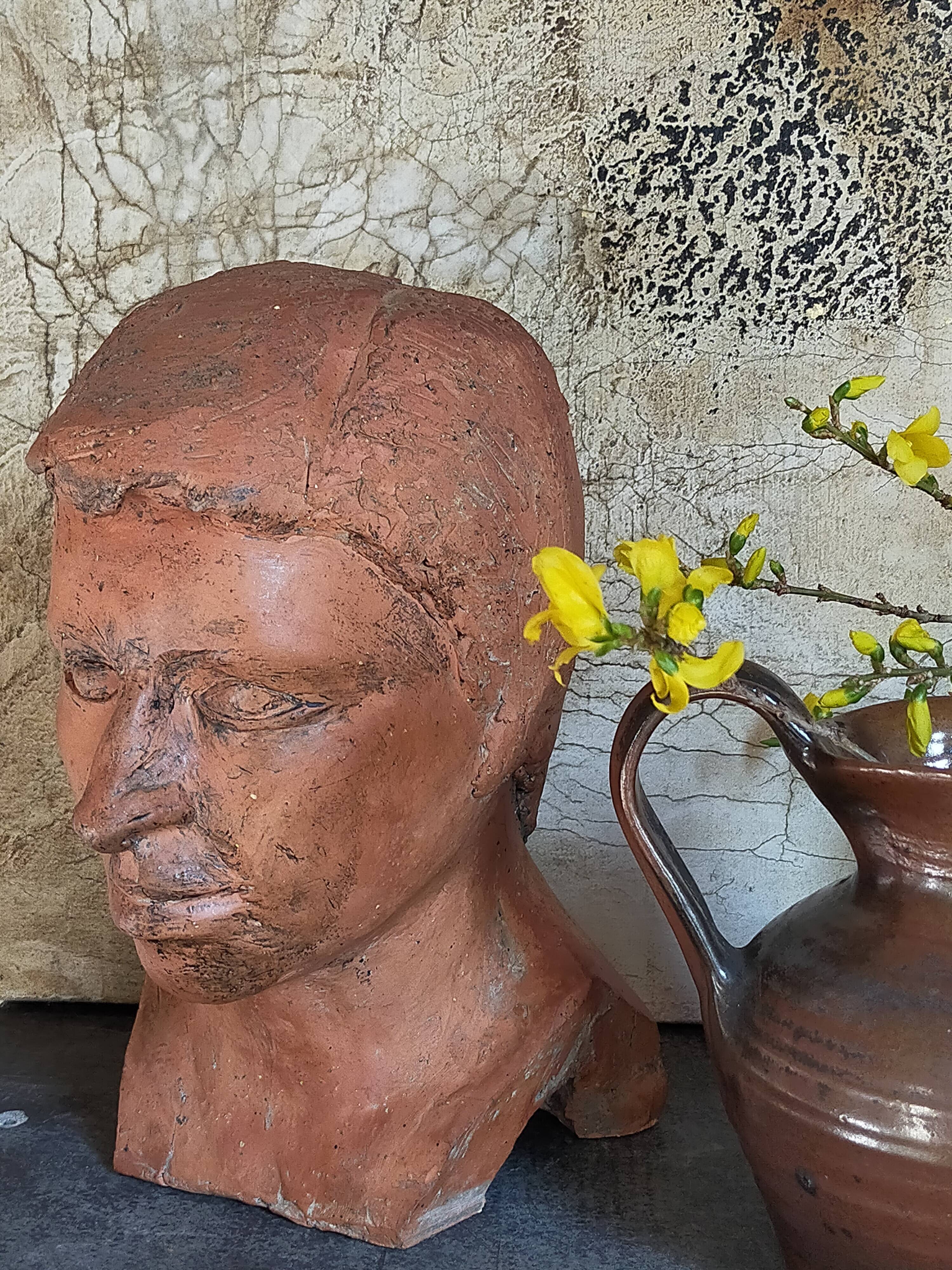 Young man's head original artist modeling