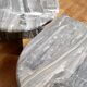 Vintage organically shaped marble side tables, Germany 1970