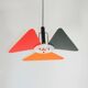 A colourful postmodern pendant light, 1990s.
