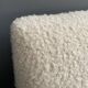 set of 2 black and White boucle lounge chairs 1960s