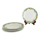 Set of 6 Sarreguemines "Maroussia" dinner plates, early 20th century
