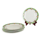 Set of 6 Sarreguemines "Maroussia" dinner plates, early 20th century