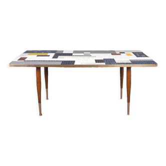 Table basse en mosaïque d’Ilse Möbel, années 1950