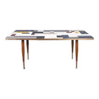 Mosaic coffee table from Ilse Möbel, 1950s