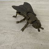 Brass ash tray fly shaped vintage , 1970s